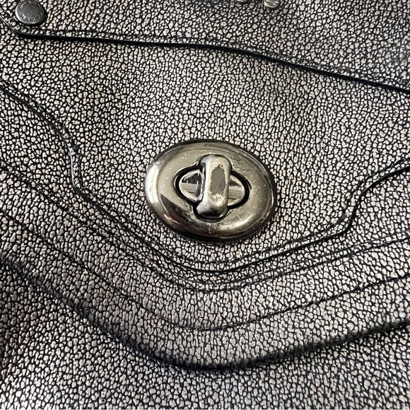 COACH Rhyder Crossbody Gunmetal Pebble Leather - Picture 5 of 13
